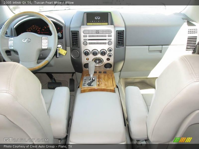 Tuscan Pearl White / Willow 2005 Infiniti QX 56