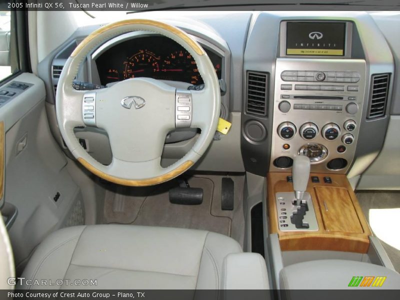 Tuscan Pearl White / Willow 2005 Infiniti QX 56