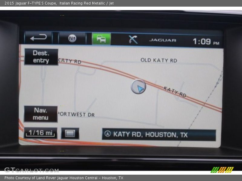 Navigation of 2015 F-TYPE S Coupe
