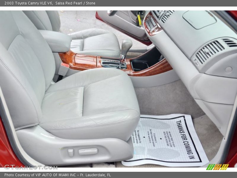 Salsa Red Pearl / Stone 2003 Toyota Camry XLE V6