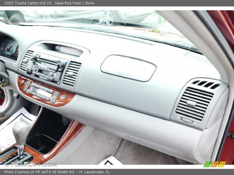 Salsa Red Pearl / Stone 2003 Toyota Camry XLE V6