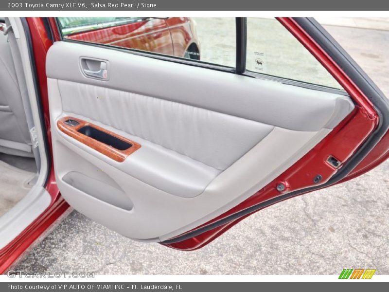 Salsa Red Pearl / Stone 2003 Toyota Camry XLE V6