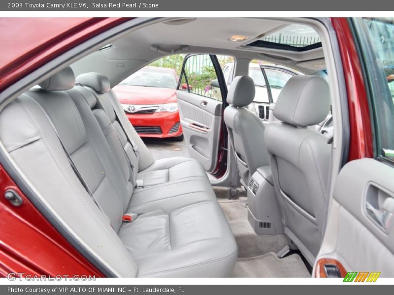 Salsa Red Pearl / Stone 2003 Toyota Camry XLE V6
