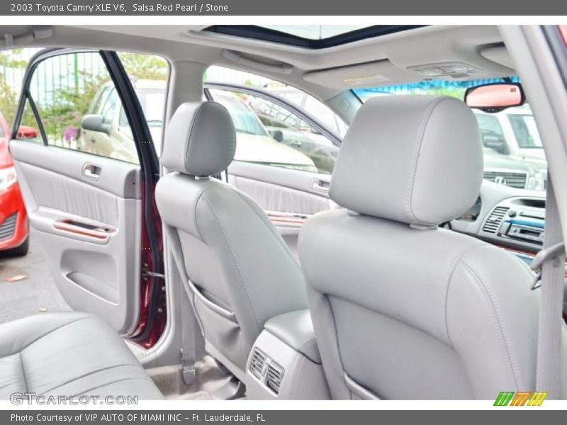 Salsa Red Pearl / Stone 2003 Toyota Camry XLE V6