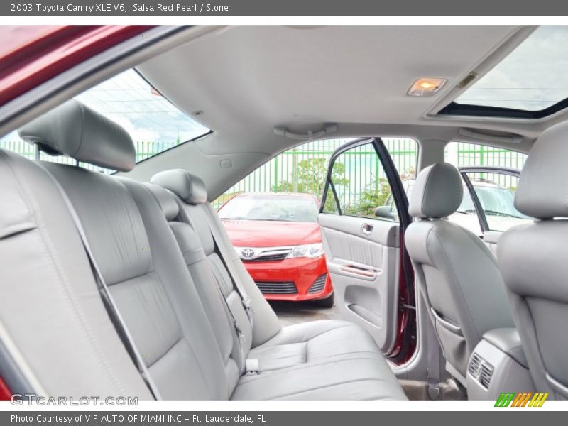 Salsa Red Pearl / Stone 2003 Toyota Camry XLE V6