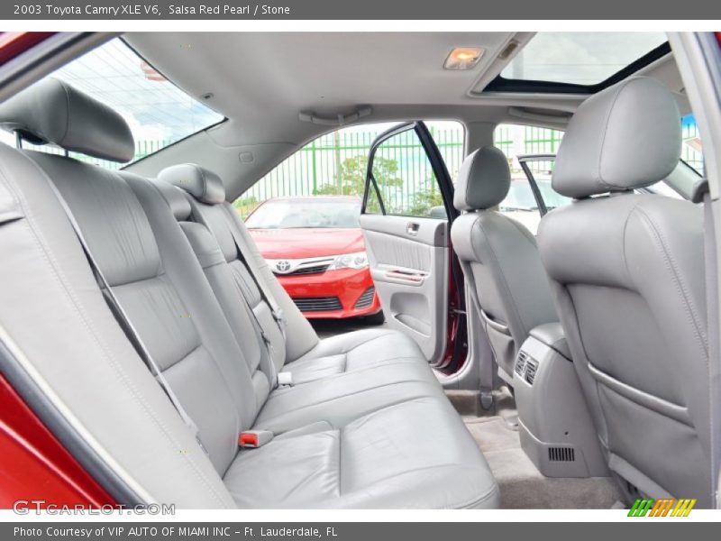 Salsa Red Pearl / Stone 2003 Toyota Camry XLE V6