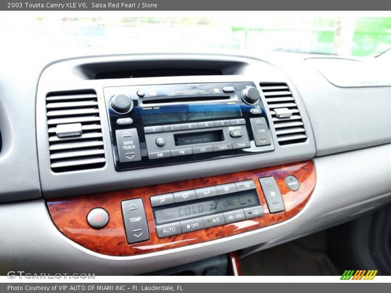 Salsa Red Pearl / Stone 2003 Toyota Camry XLE V6