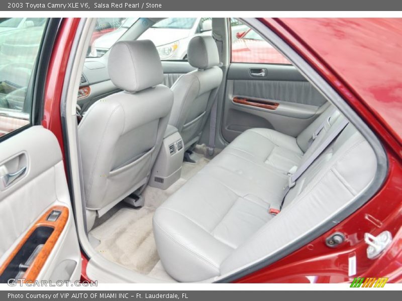 Salsa Red Pearl / Stone 2003 Toyota Camry XLE V6