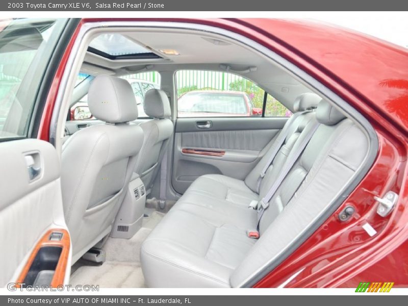 Salsa Red Pearl / Stone 2003 Toyota Camry XLE V6