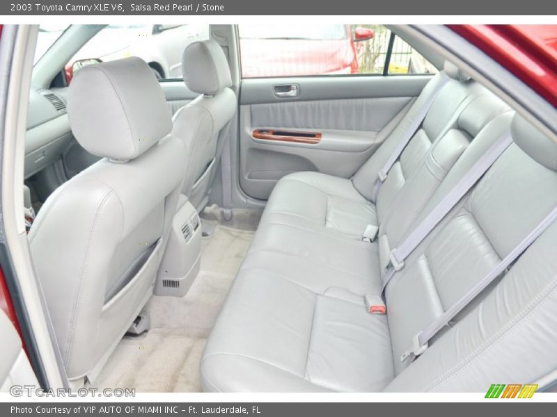 Salsa Red Pearl / Stone 2003 Toyota Camry XLE V6