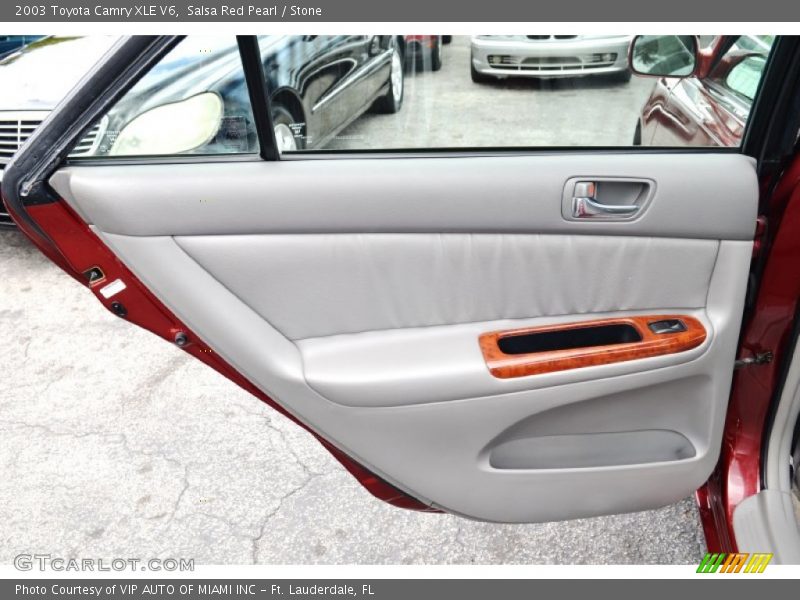Salsa Red Pearl / Stone 2003 Toyota Camry XLE V6