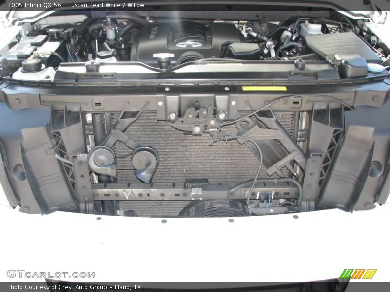 Tuscan Pearl White / Willow 2005 Infiniti QX 56