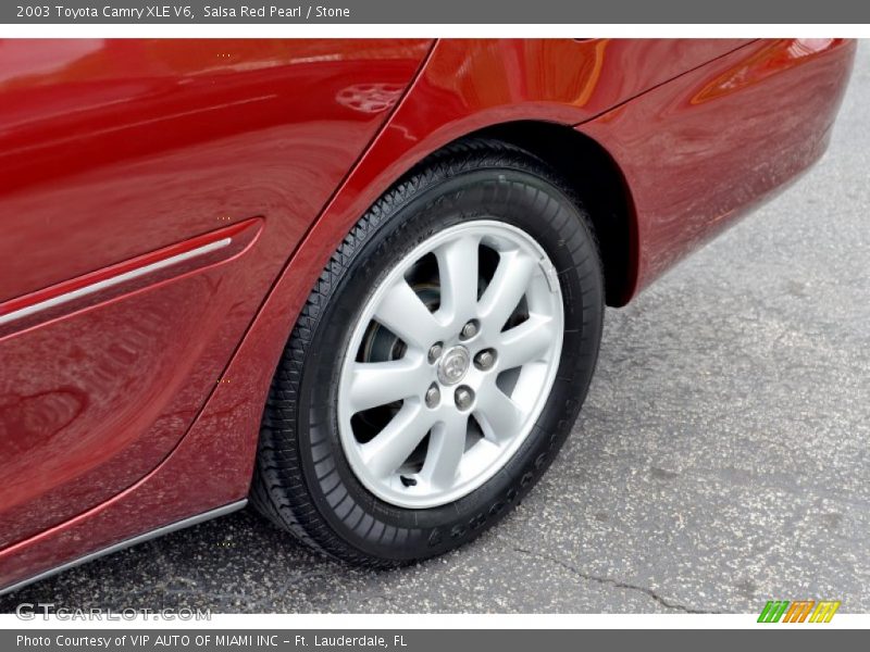 Salsa Red Pearl / Stone 2003 Toyota Camry XLE V6