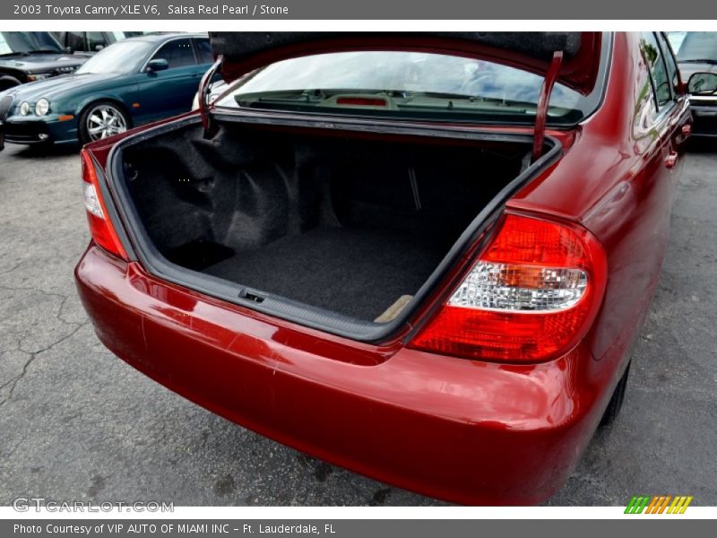 Salsa Red Pearl / Stone 2003 Toyota Camry XLE V6