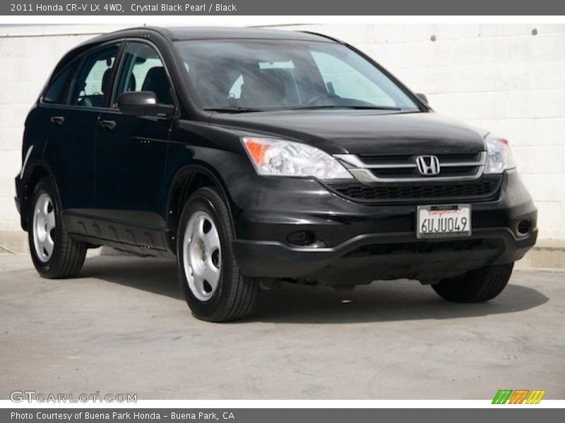 Crystal Black Pearl / Black 2011 Honda CR-V LX 4WD