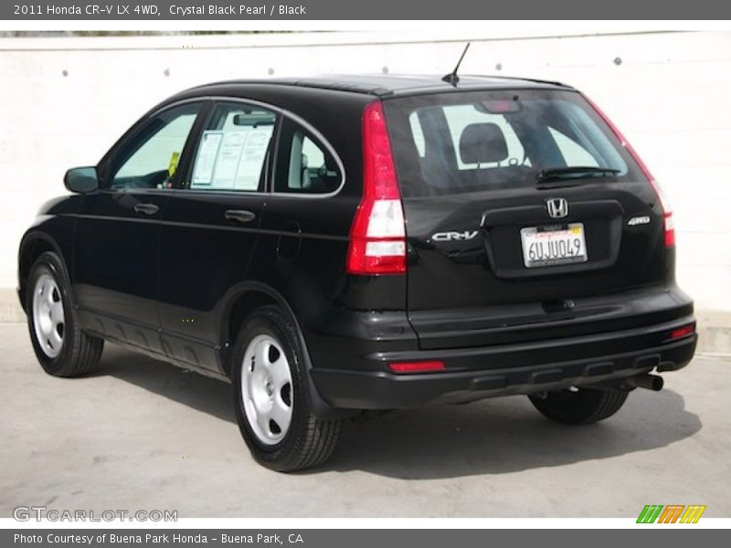Crystal Black Pearl / Black 2011 Honda CR-V LX 4WD