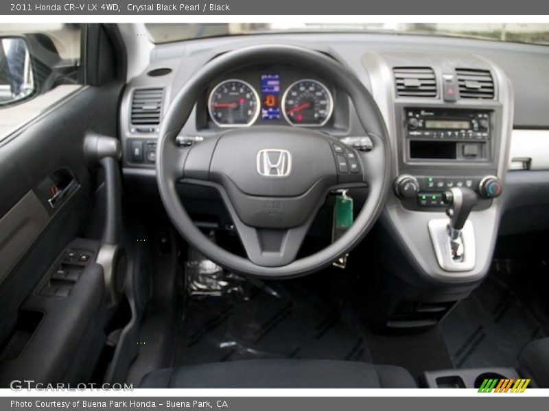 Crystal Black Pearl / Black 2011 Honda CR-V LX 4WD