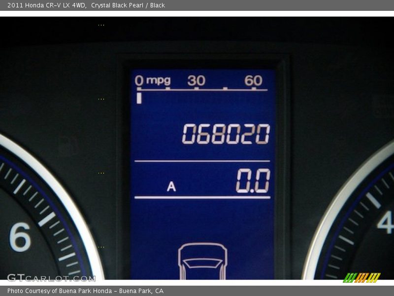 Crystal Black Pearl / Black 2011 Honda CR-V LX 4WD