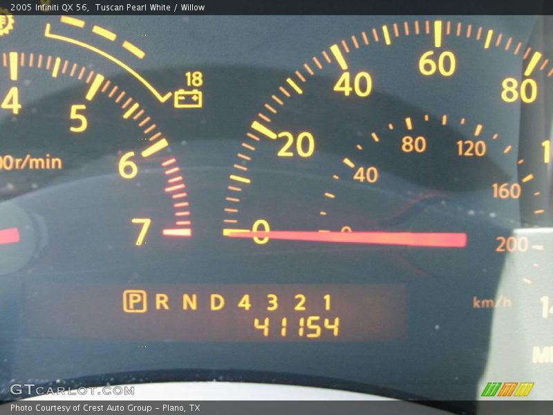 Tuscan Pearl White / Willow 2005 Infiniti QX 56