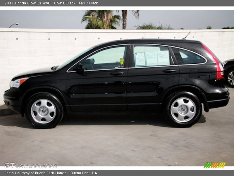 Crystal Black Pearl / Black 2011 Honda CR-V LX 4WD