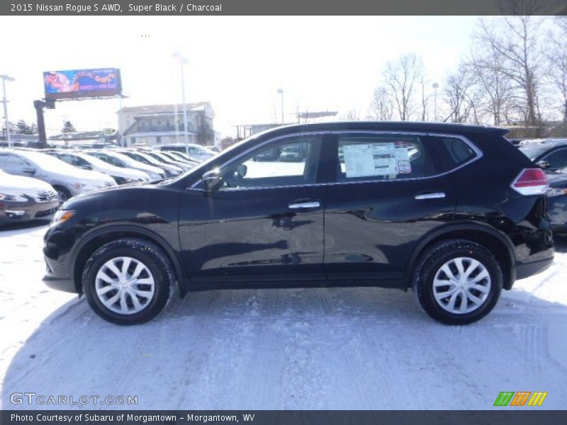 Super Black / Charcoal 2015 Nissan Rogue S AWD