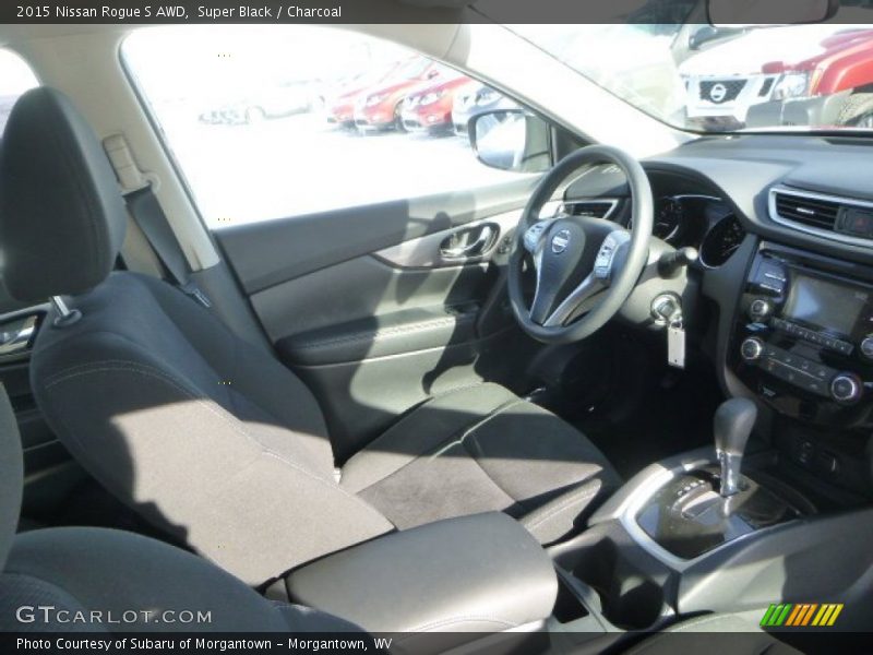 Super Black / Charcoal 2015 Nissan Rogue S AWD