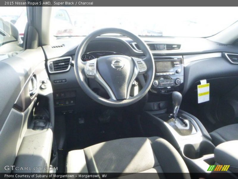 Super Black / Charcoal 2015 Nissan Rogue S AWD