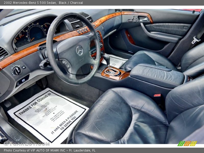 Black / Charcoal 2002 Mercedes-Benz S 500 Sedan