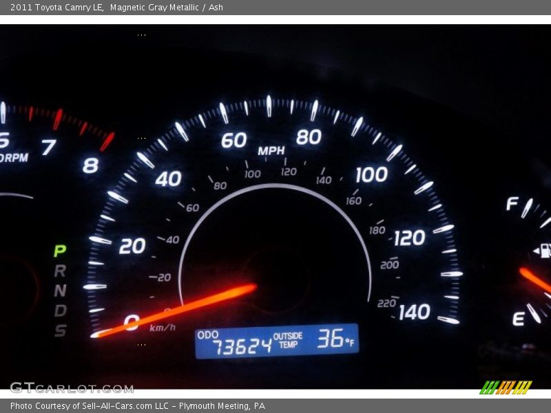 Magnetic Gray Metallic / Ash 2011 Toyota Camry LE
