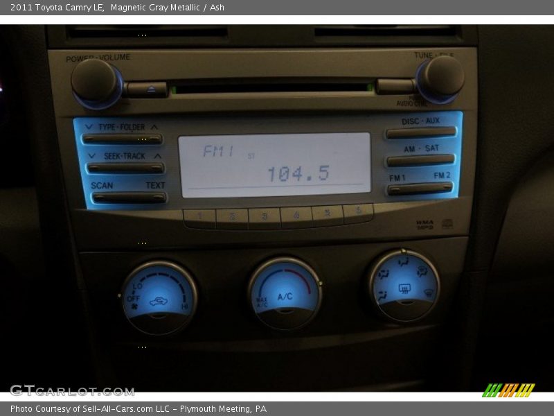 Magnetic Gray Metallic / Ash 2011 Toyota Camry LE