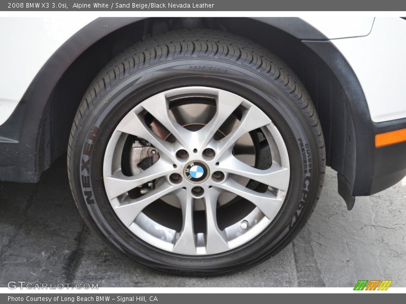 Alpine White / Sand Beige/Black Nevada Leather 2008 BMW X3 3.0si