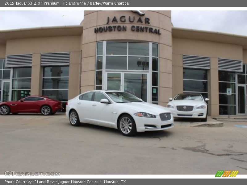 Polaris White / Barley/Warm Charcoal 2015 Jaguar XF 2.0T Premium