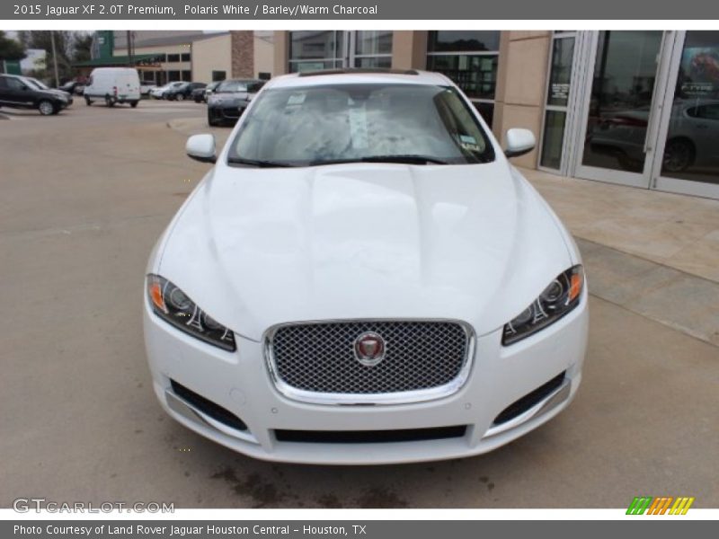Polaris White / Barley/Warm Charcoal 2015 Jaguar XF 2.0T Premium