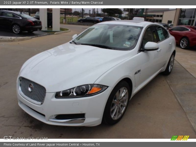 Polaris White / Barley/Warm Charcoal 2015 Jaguar XF 2.0T Premium