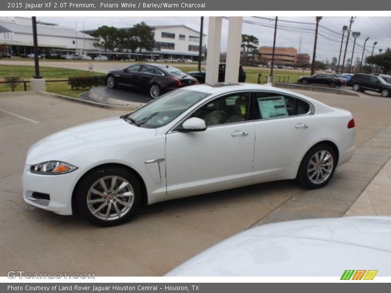Polaris White / Barley/Warm Charcoal 2015 Jaguar XF 2.0T Premium