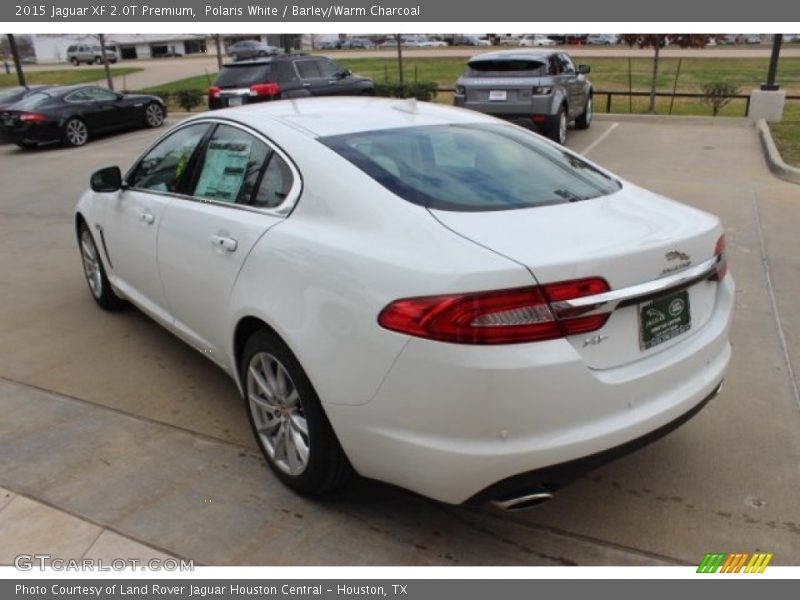 Polaris White / Barley/Warm Charcoal 2015 Jaguar XF 2.0T Premium