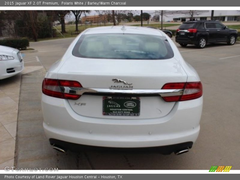 Polaris White / Barley/Warm Charcoal 2015 Jaguar XF 2.0T Premium