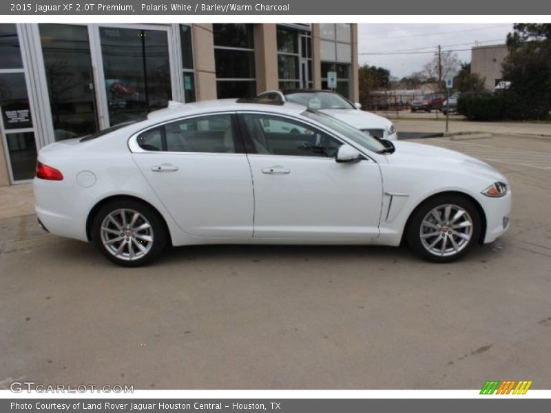 Polaris White / Barley/Warm Charcoal 2015 Jaguar XF 2.0T Premium
