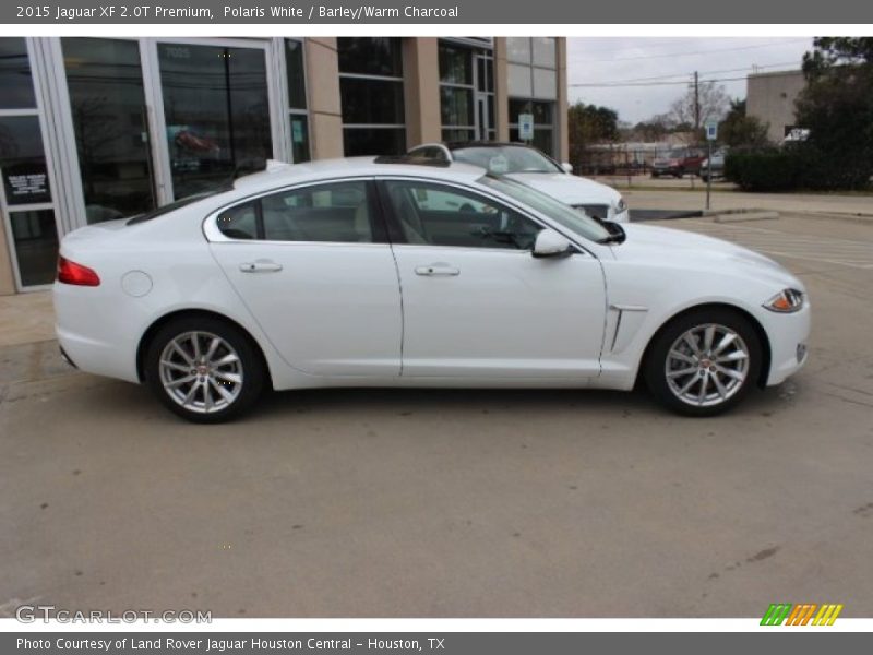 Polaris White / Barley/Warm Charcoal 2015 Jaguar XF 2.0T Premium