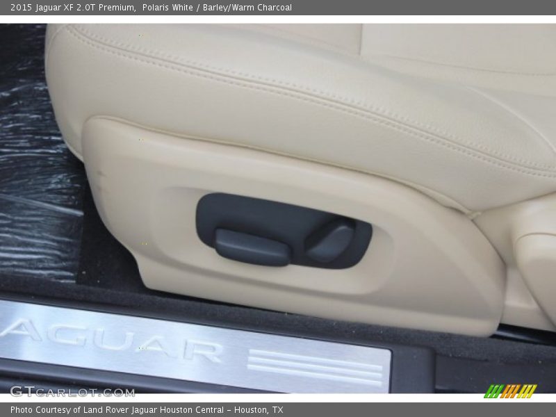 Polaris White / Barley/Warm Charcoal 2015 Jaguar XF 2.0T Premium