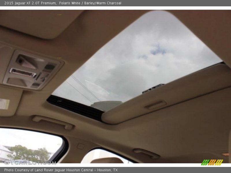 Polaris White / Barley/Warm Charcoal 2015 Jaguar XF 2.0T Premium