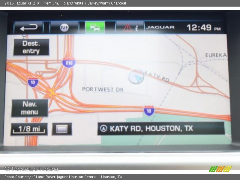 Polaris White / Barley/Warm Charcoal 2015 Jaguar XF 2.0T Premium
