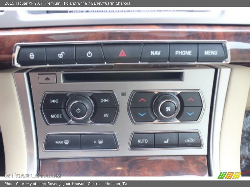 Polaris White / Barley/Warm Charcoal 2015 Jaguar XF 2.0T Premium