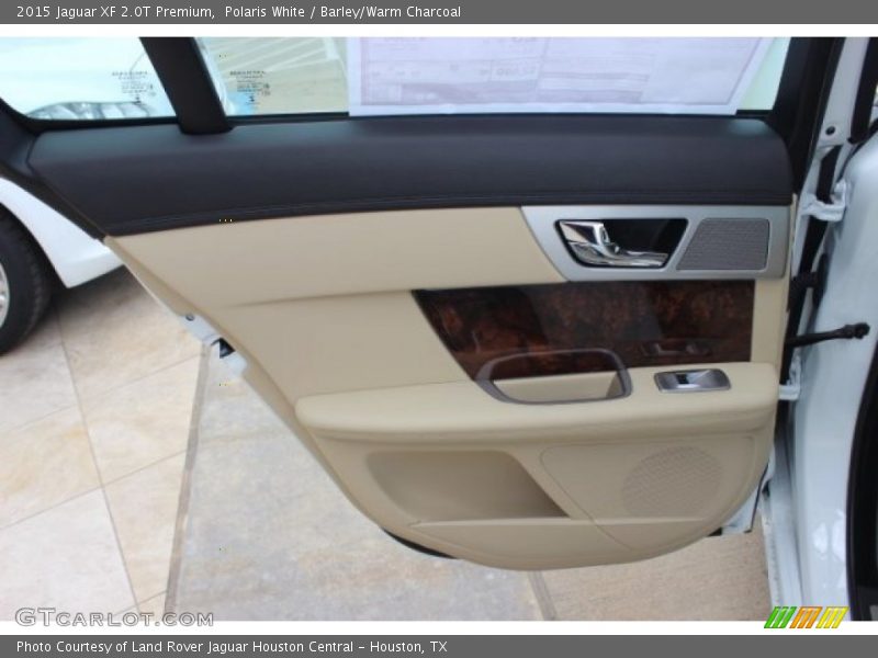 Polaris White / Barley/Warm Charcoal 2015 Jaguar XF 2.0T Premium