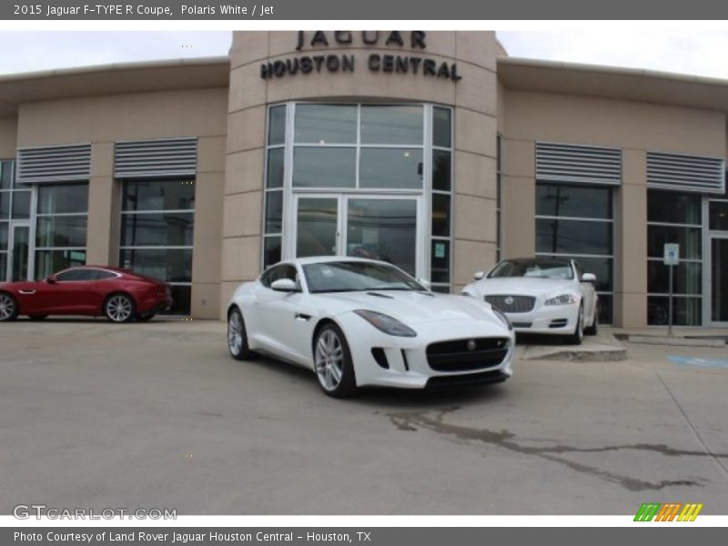 Polaris White / Jet 2015 Jaguar F-TYPE R Coupe