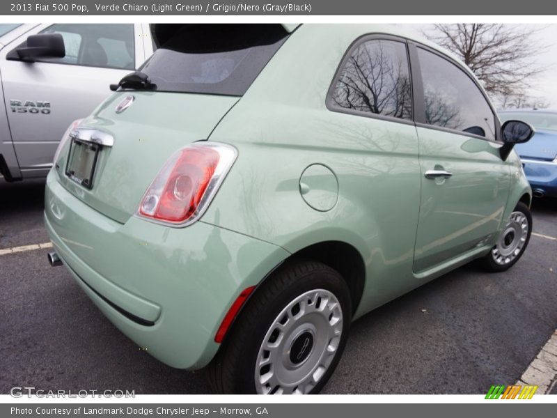 Verde Chiaro (Light Green) / Grigio/Nero (Gray/Black) 2013 Fiat 500 Pop