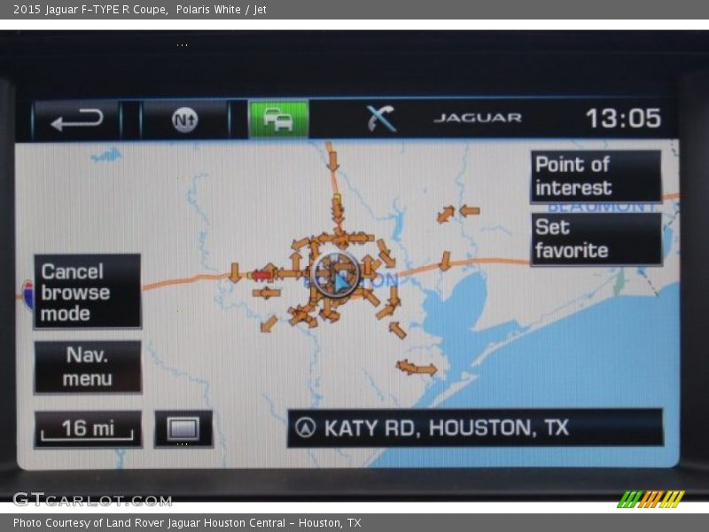 Navigation of 2015 F-TYPE R Coupe