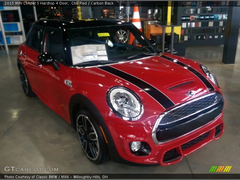 Chili Red / Carbon Black 2015 Mini Cooper S Hardtop 4 Door