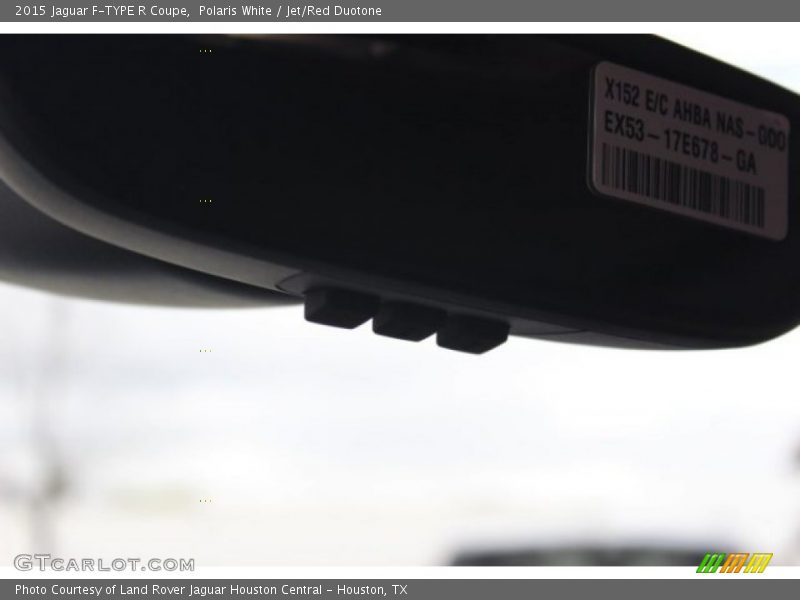 Polaris White / Jet/Red Duotone 2015 Jaguar F-TYPE R Coupe