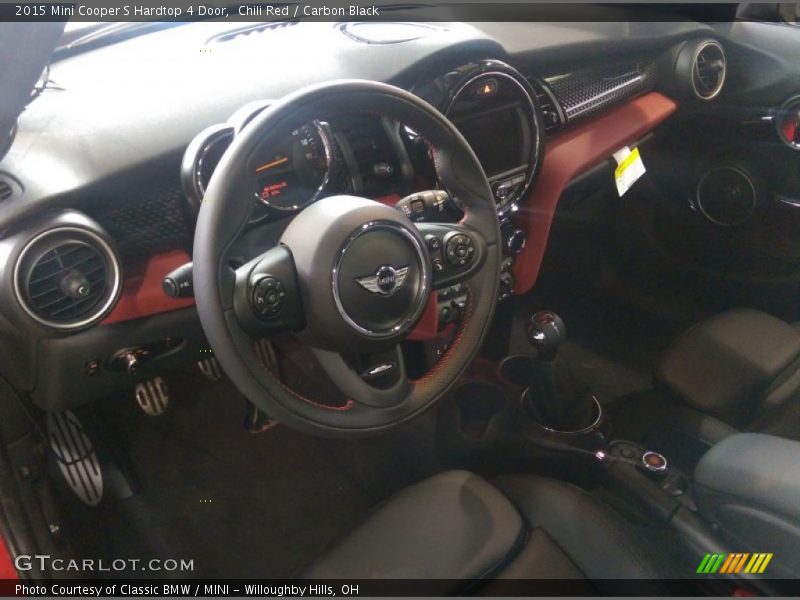 Chili Red / Carbon Black 2015 Mini Cooper S Hardtop 4 Door
